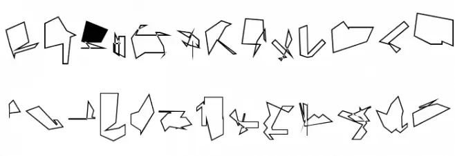 Siberia Outline Fuentes MINÚSCULAS