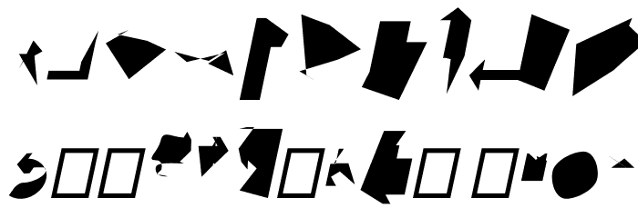 Siberia Reversed Oblique Font OTHER CHARS
