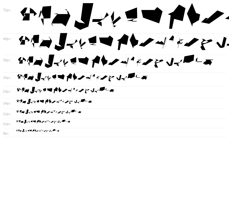 Siberia Reversed Oblique Waterfall