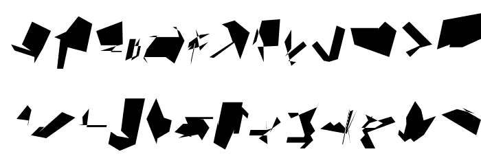 Siberia Reversed Oblique Font LOWERCASE