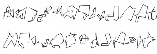 Siberia Reversed Outline Oblique خط أحرف كبيرة