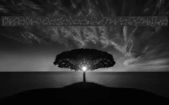 Siberia Reversed Outline Oblique Font examples