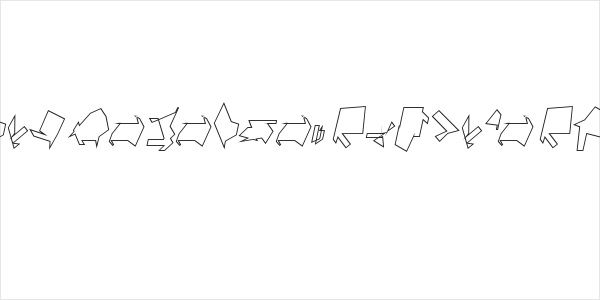 Siberia Reversed Outline Oblique Logo