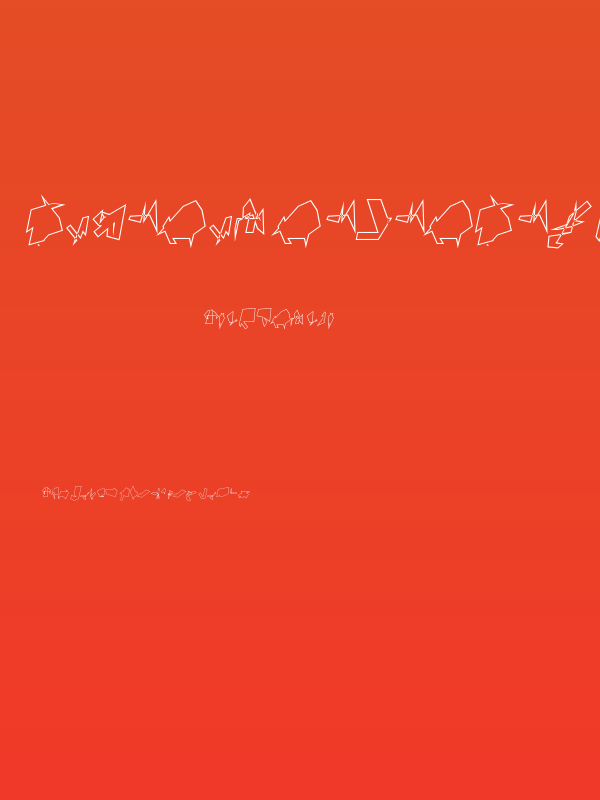 Siberia Reversed Outline Oblique Poster