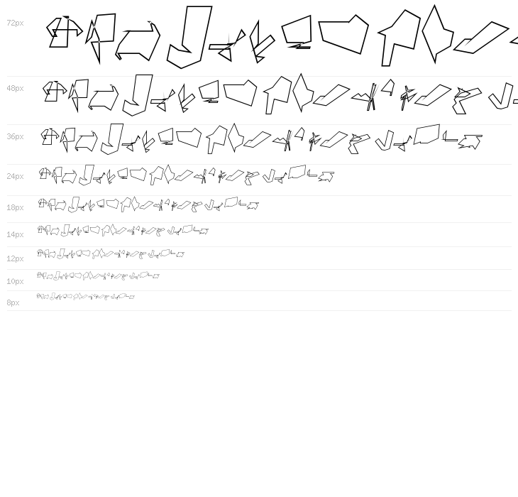 Siberia Reversed Outline Oblique Waterfall