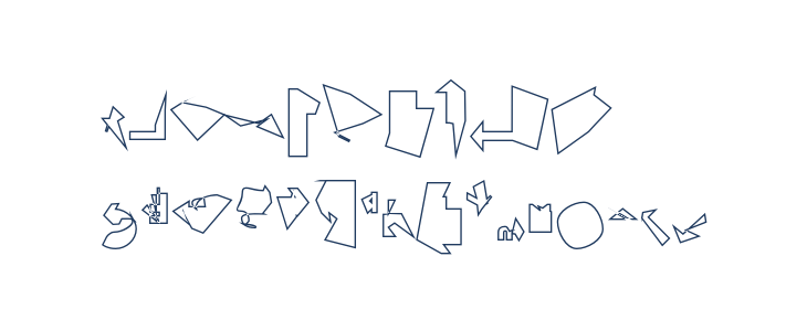 Siberia Reversed Outline Other Characters