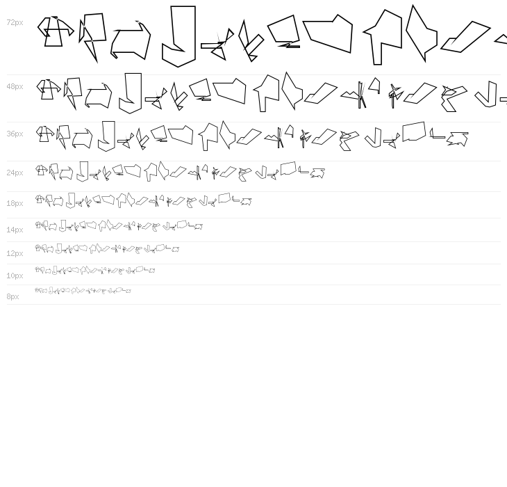 Siberia Reversed Outline Waterfall