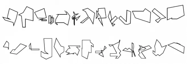 Siberia Reversed Outline 字体 小写
