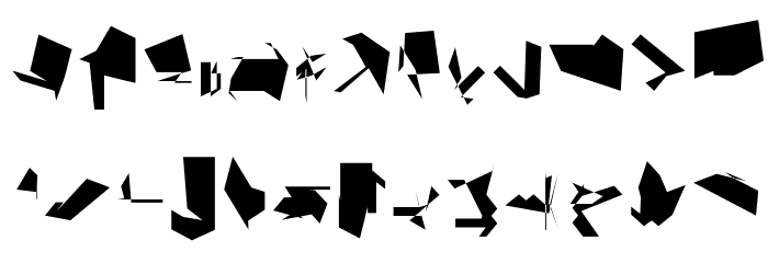 Siberia Reversed Font LOWERCASE