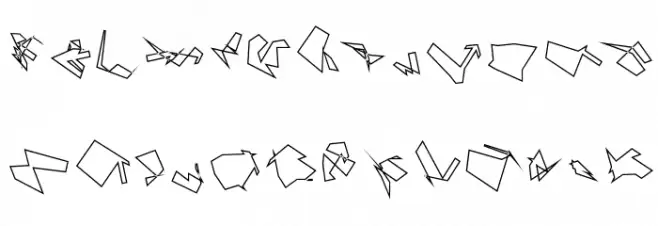 Siberia Tilt Outline Шрифта ВЕРХНИЙ