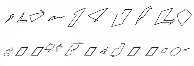 Siberia UltraOblique Outline Font OTHER CHARS