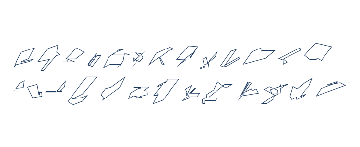 Siberia UltraOblique Outline Lowercase