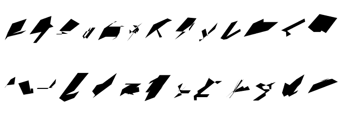 Siberia UltraOblique Font Litere mici