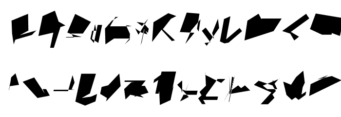 Siberia Wide Oblique Font LOWERCASE