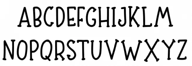 Siberthaserif Font Litere mari