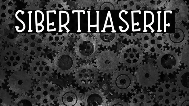 Siberthaserif Caratteri examples