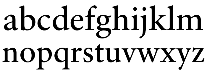Sibila Font LOWERCASE