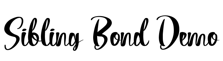 Sibling Bond Demo  नि: शुल्क फ़ॉन्ट्स डाउनलोड