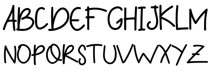 Siblings Love Demo Sans Font LOWERCASE