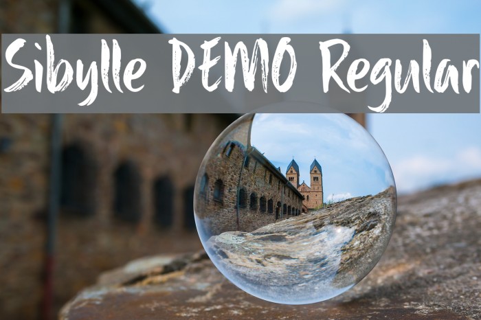 Sibylle DEMO Regular Font examples