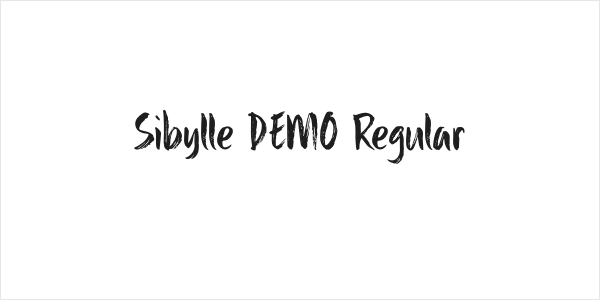 Sibylle DEMO Regular Logo