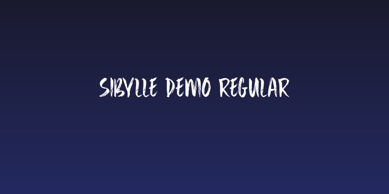 Sibylle DEMO Regular Social Header