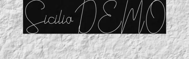SiciliaDEMO Font examples