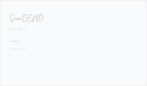 SiciliaDEMO Business Card