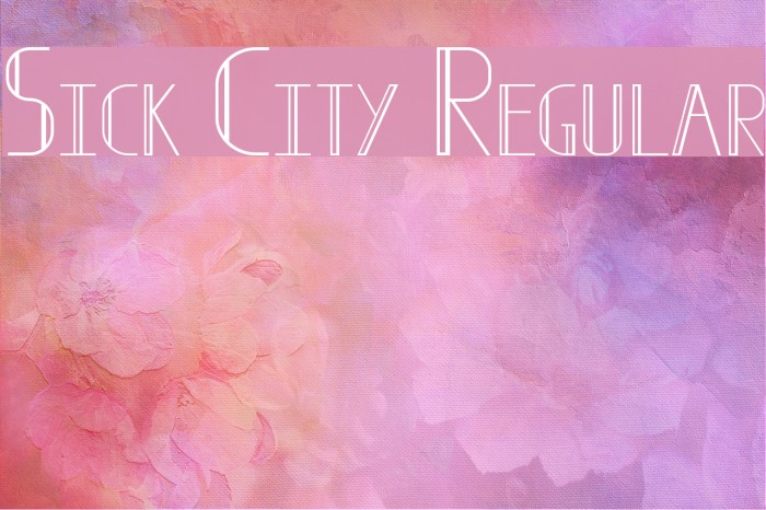 Sick City Regular Font examples