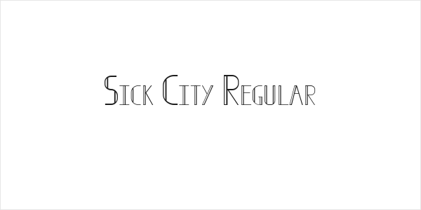 Sick City Regular Logo