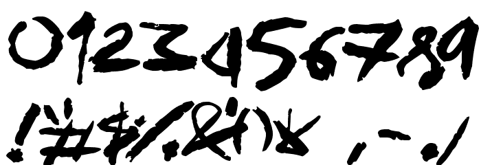 Sick Sketchlings Font OTHER CHARS