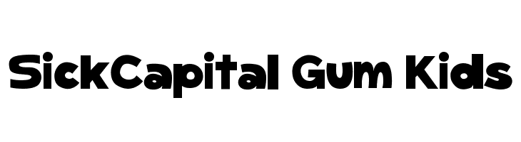 SickCapital Gum Kids Font