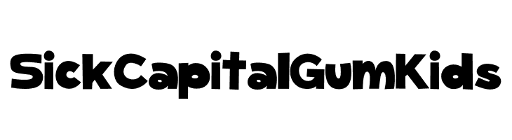 SickCapital Gum Kids  フリーフォントのダウンロード