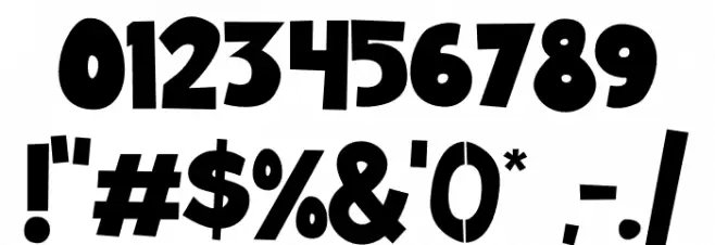 SickCapital Gum Kids Font OTHER CHARS