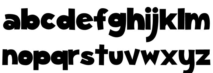 SickCapital Gum Kids Font LOWERCASE
