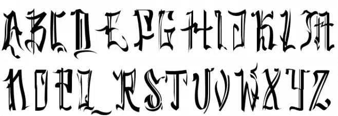 SickCapital Kingston Font UPPERCASE