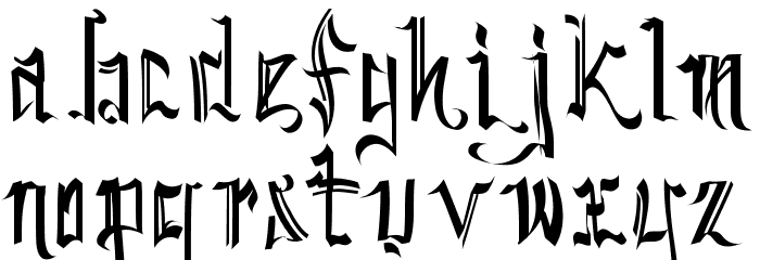 SickCapital Kingston Font LOWERCASE