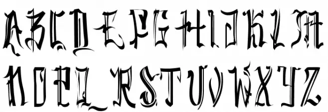 SickCapitalKingston Font Litere mari
