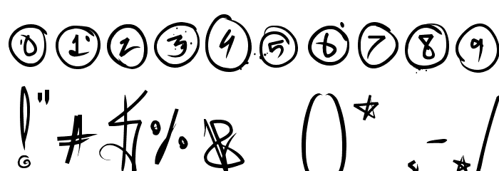 SickCapitalVice Font OTHER CHARS