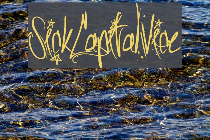 SickCapitalVice Font examples