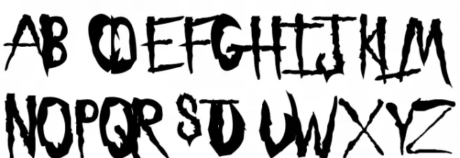 Sickness フォント 大文字