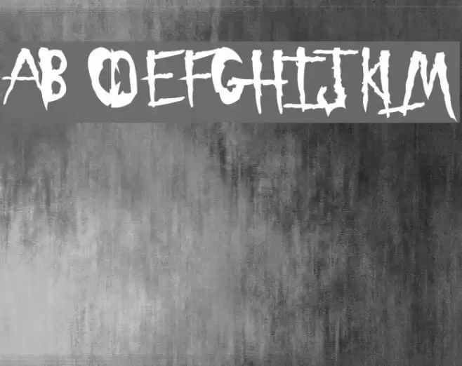 Sickness Font examples