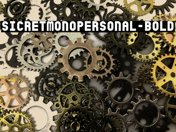 SicretMonoPERSONAL-Bold फ़ॉन्ट examples