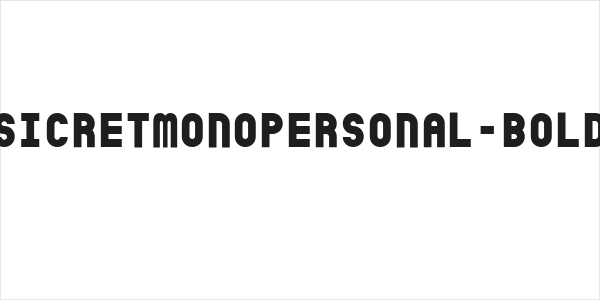 SicretMonoPERSONAL-Bold Logo