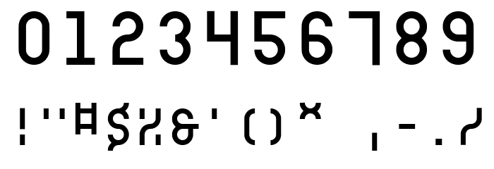 SicretMonoPERSONAL Font OTHER CHARS