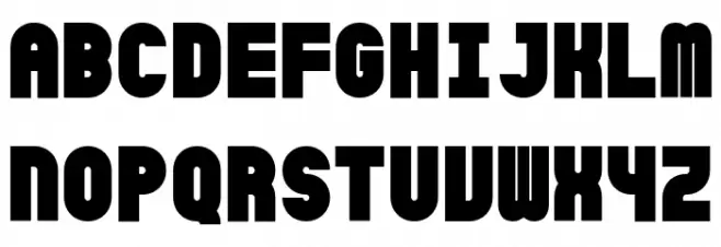 SicretMonoPERSONALBlack Font Litere mari