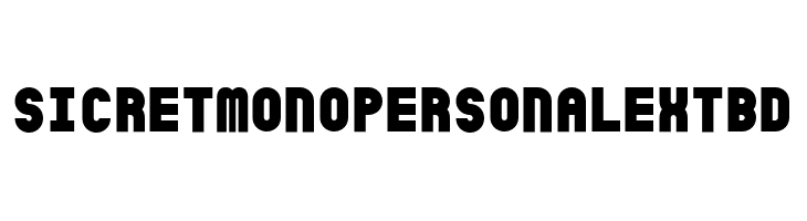 SicretMonoPERSONALExtBd फ़ॉन्ट