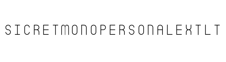 SicretMonoPERSONALExtLt 字体