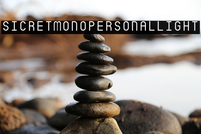 SicretMonoPERSONALLight لخطوط تنزيل examples