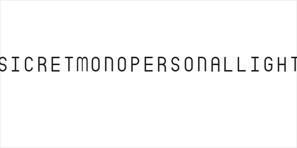 SicretMonoPERSONALLight Logo